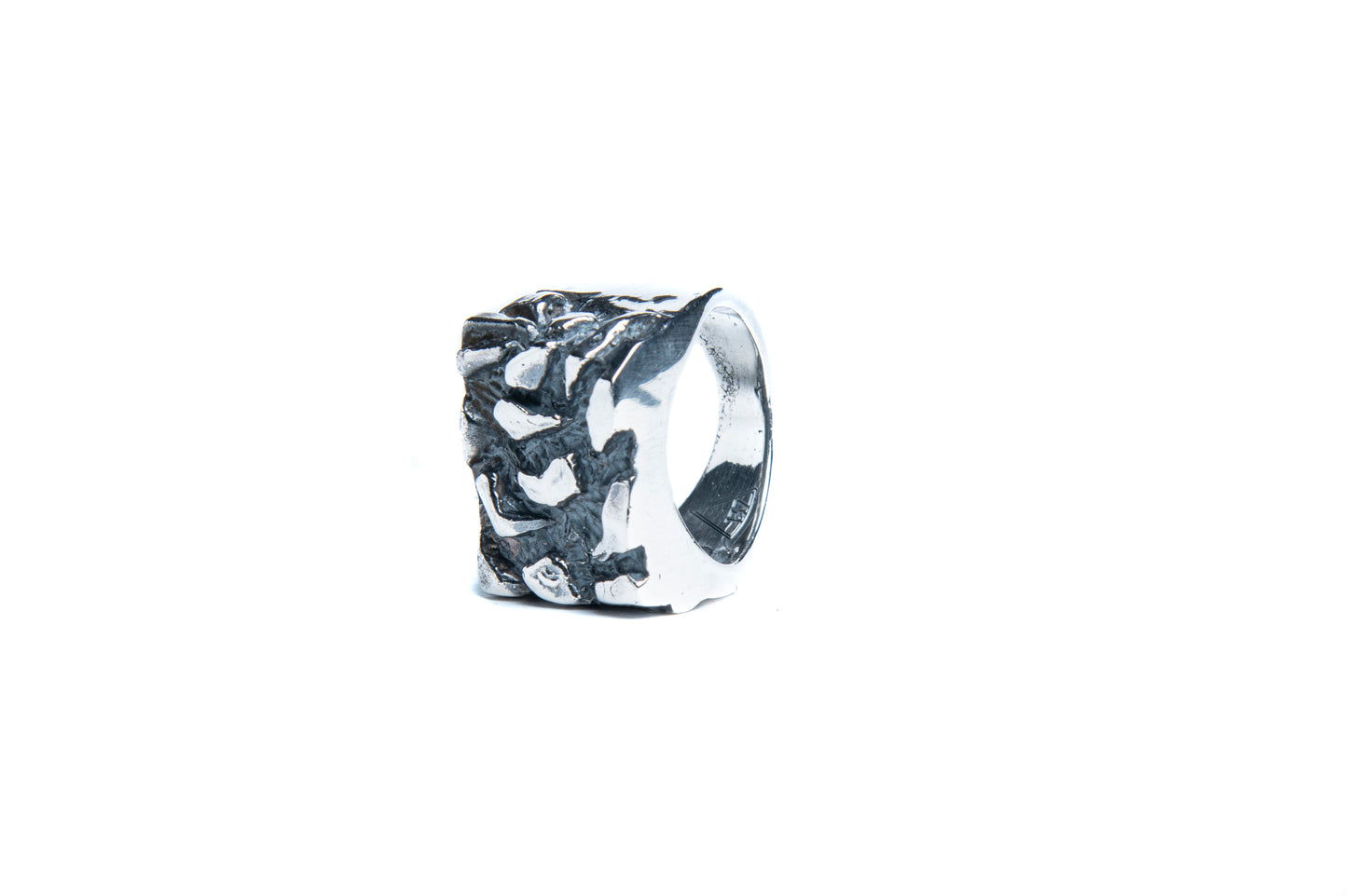 Silver Flames Ring