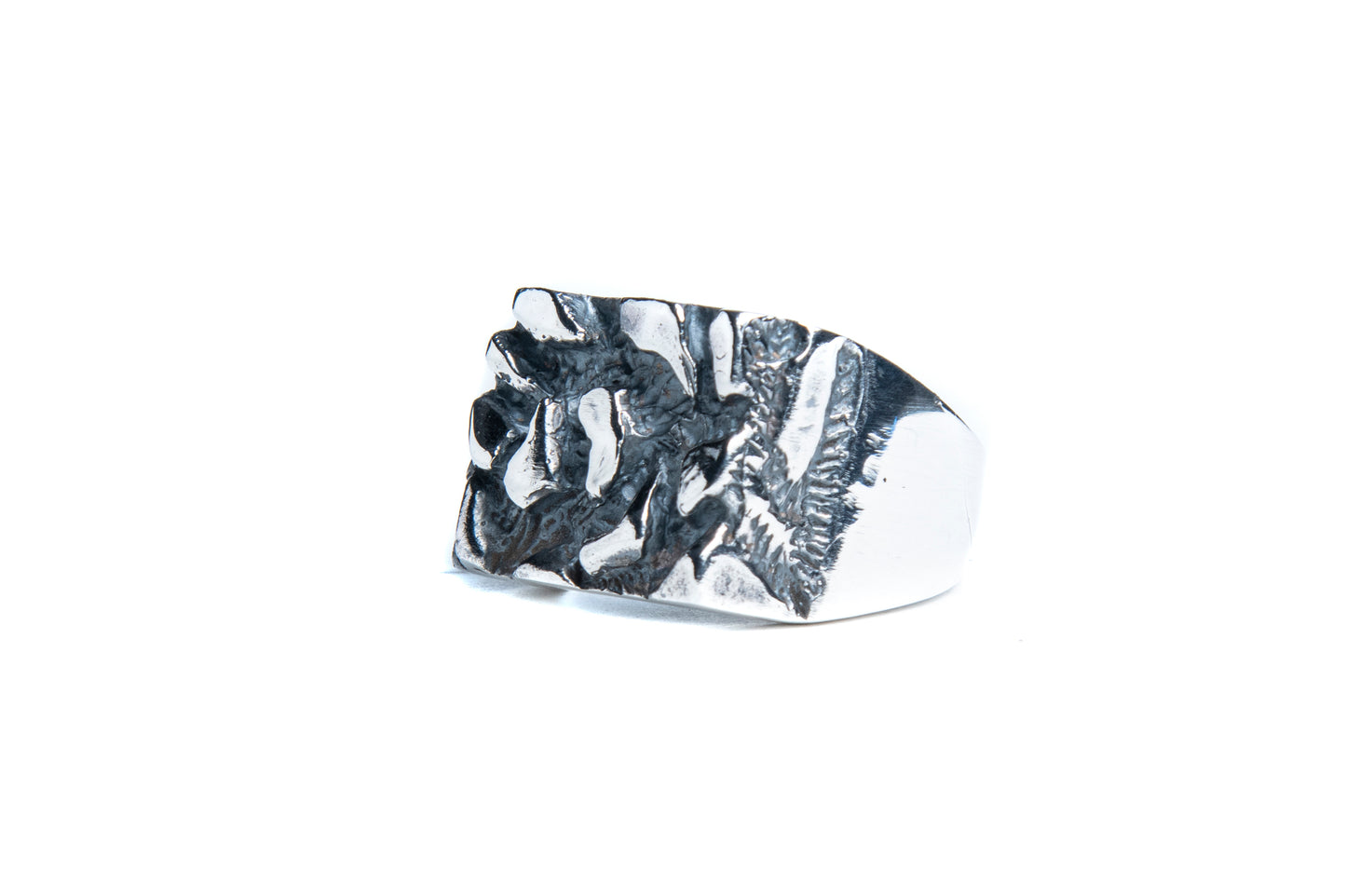 Silver Flames Ring