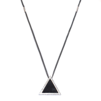 Onix Fire Triangle Necklace
