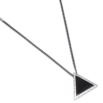 Onix Fire Triangle Necklace